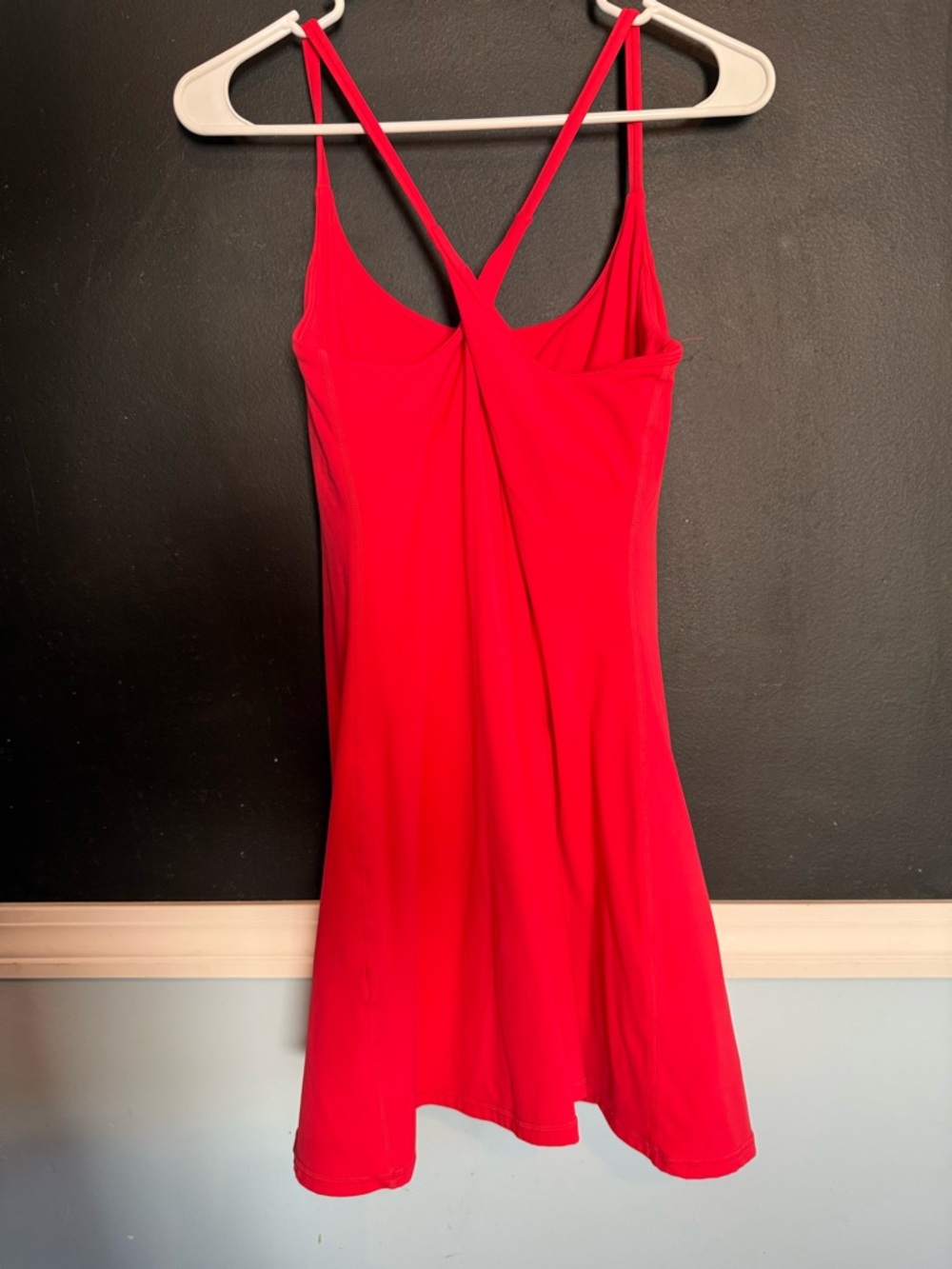 HALARA Red easy peasy tennis Dress with Crisscross Straps - Picture 2 of 5